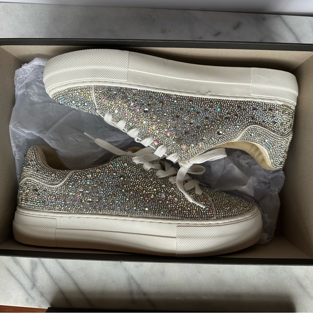 Betsey Johnson Sidny Glitter Sneakers